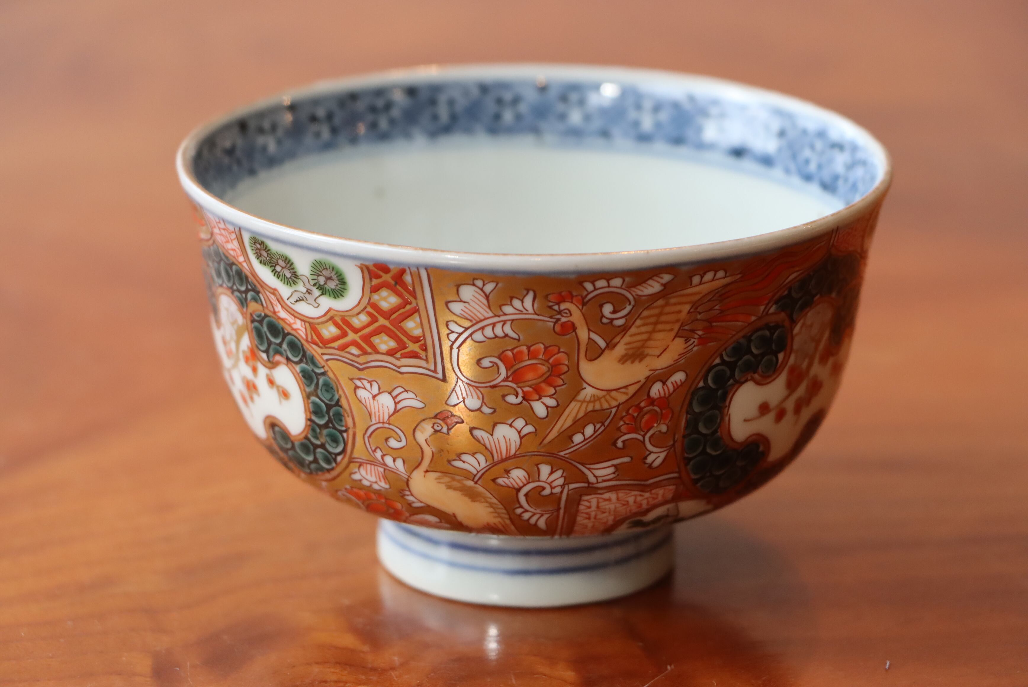 蓋茶碗 伊万里焼 色絵 鳳凰松竹梅文 | (有)新原美術