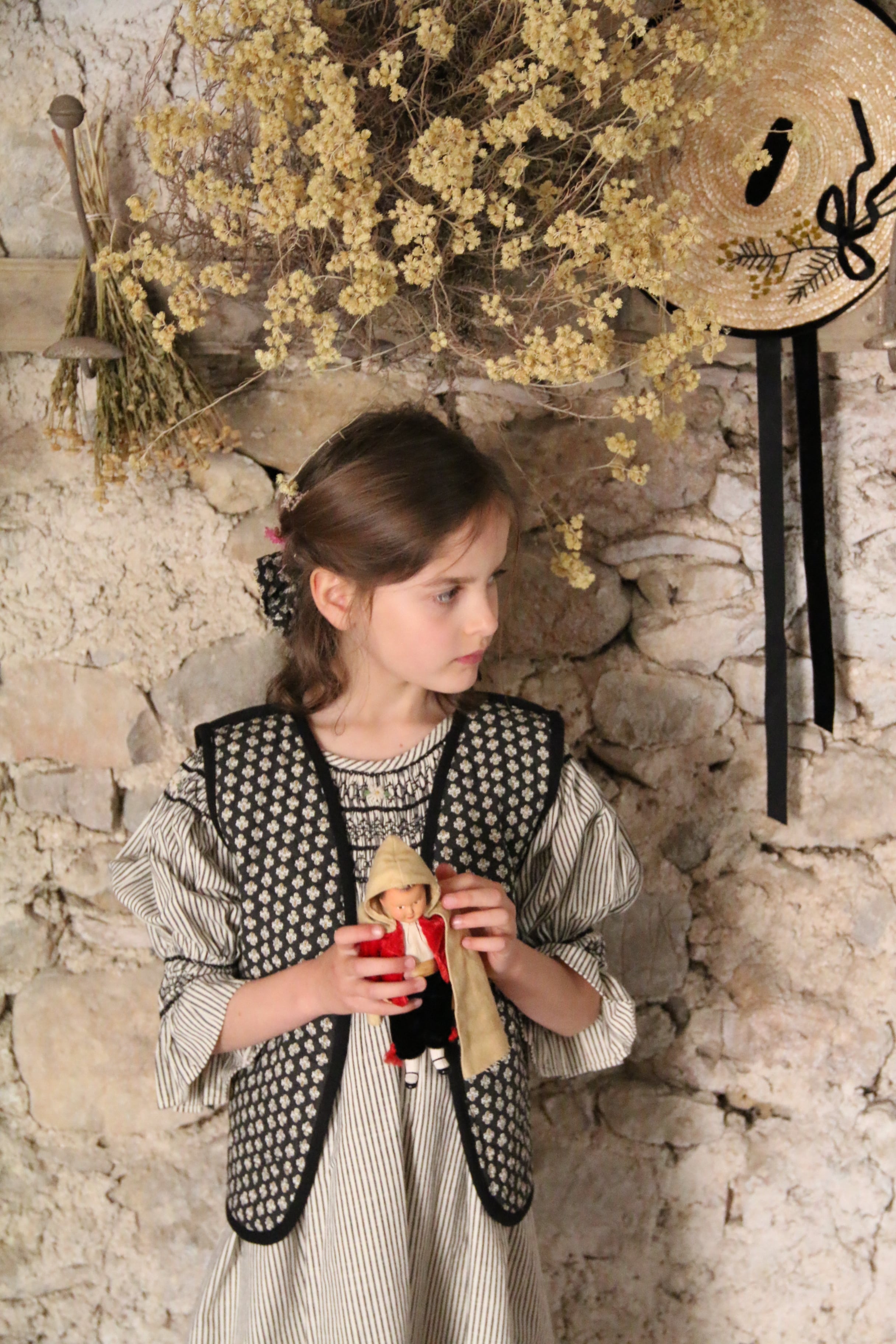 トップス bonjour diary 6y BONJOUR DIARY Tunique with hair clip provencal print 2-6y