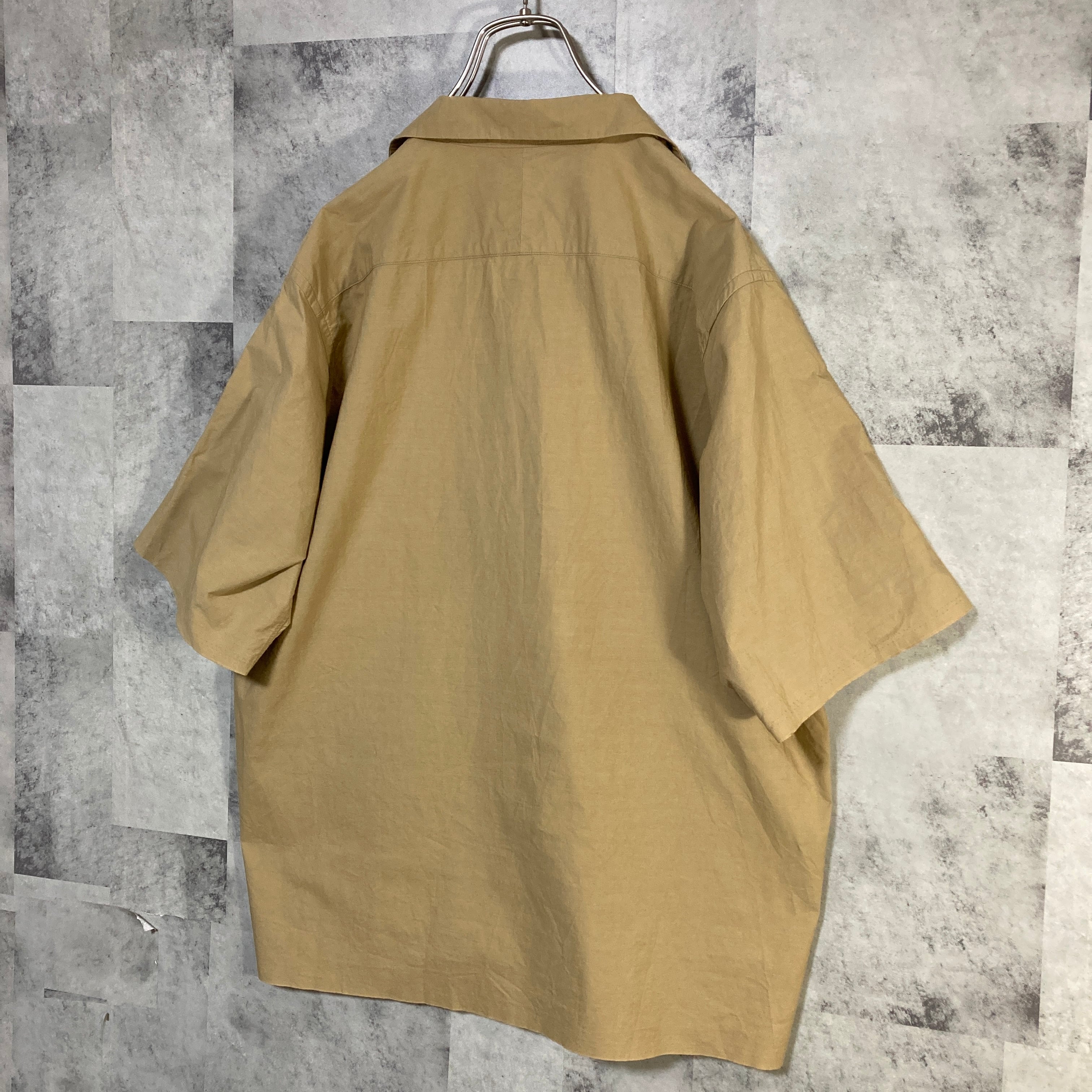 日本製 AURALEE オーラリー 半袖オープンカラーシャツ コットン