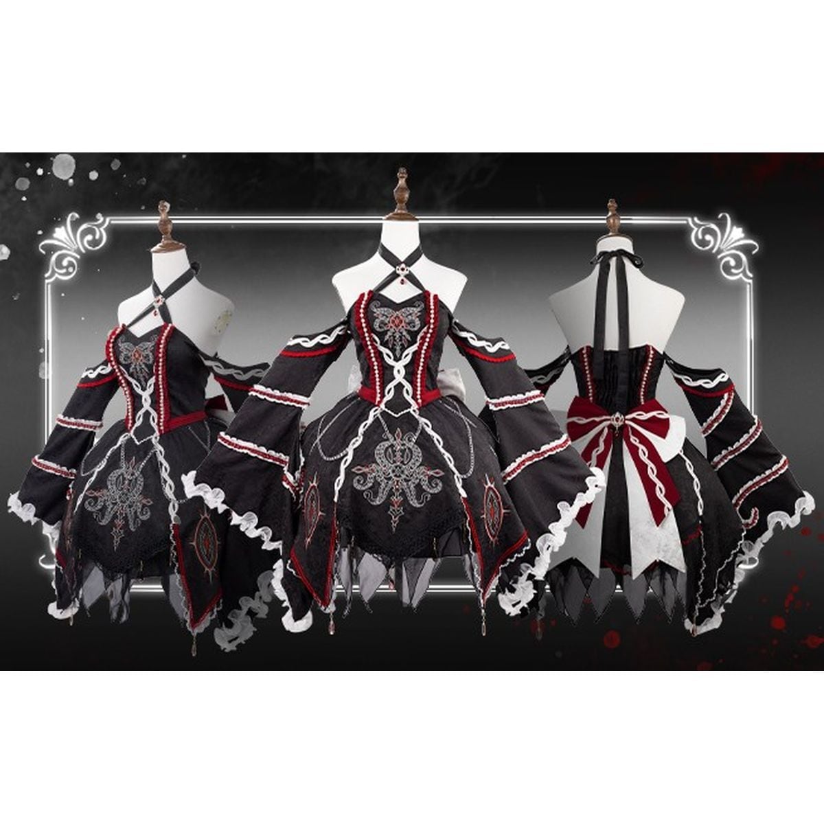 ダークゴシック姫袖ワンピースセット | Maiden's Rêve