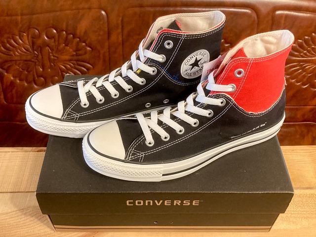 converse（コンバース） ALL STAR CUTLINE（オールスター カットライン）ハイカット 黒/赤 8.5 27cm 245
