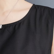 ノースリーブ ギャザー ワンピース  30021