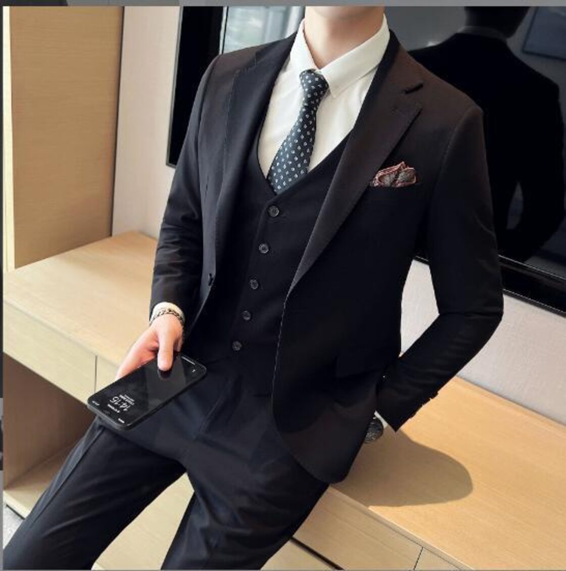 スーツ メンズ ビジネススーツ メンズスーツ 3点セット 紳士服 スーツ 