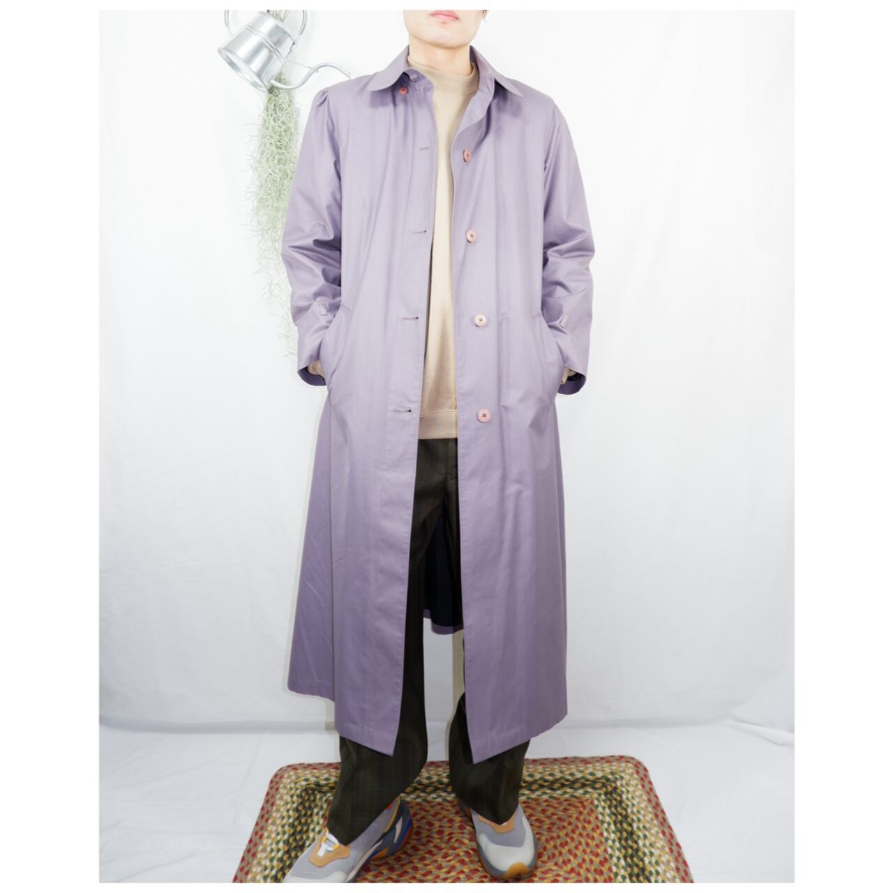 M L London Fog Purple Coat ライナー付き 紫 コート きれいめや90sのメンズ古着専門店jo Ro