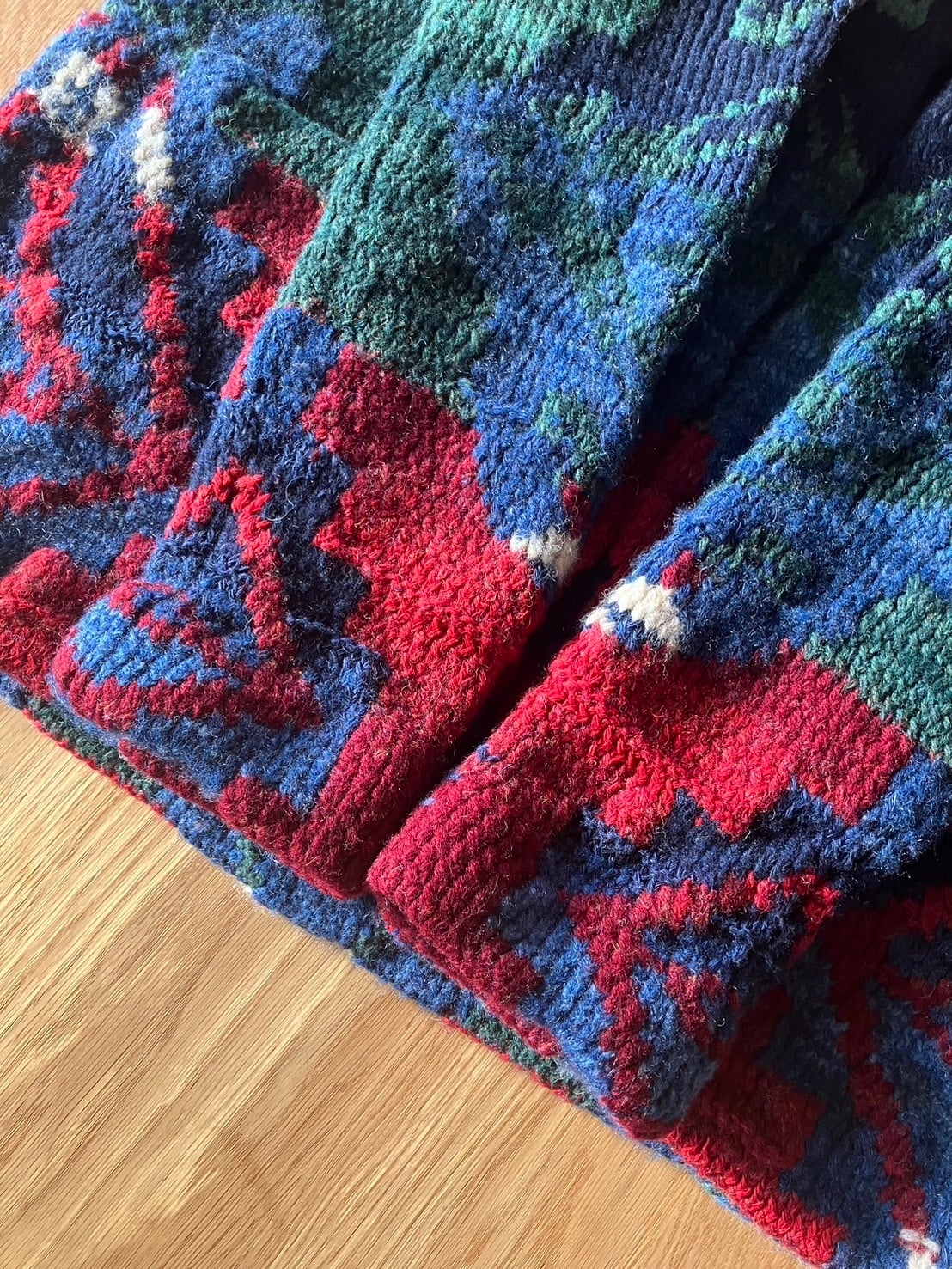 TRL136】RALPH LAUREN ラルフローレン ハンドニットガウン マルチ