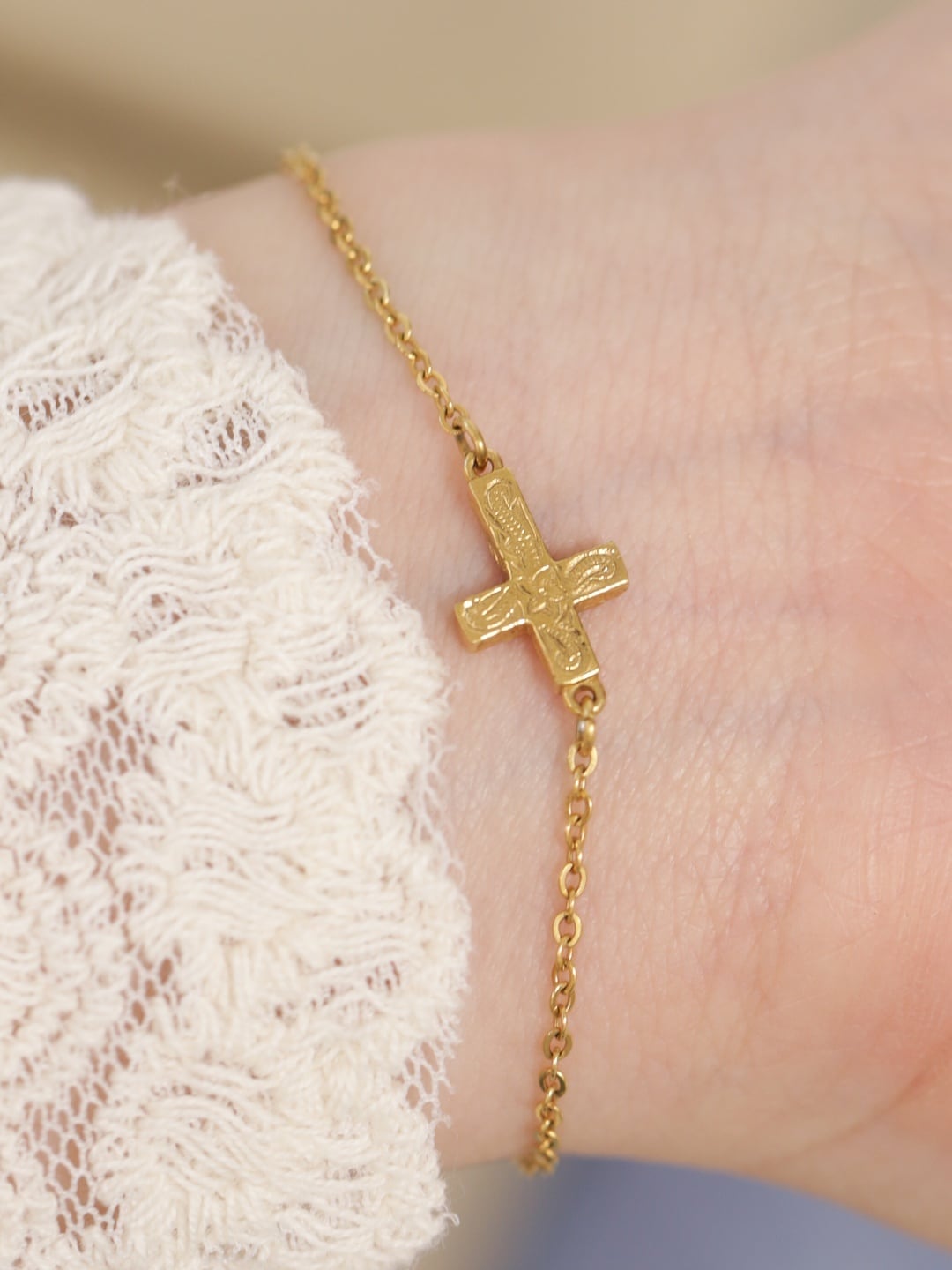 316L hawaiian cross bracelet #b11