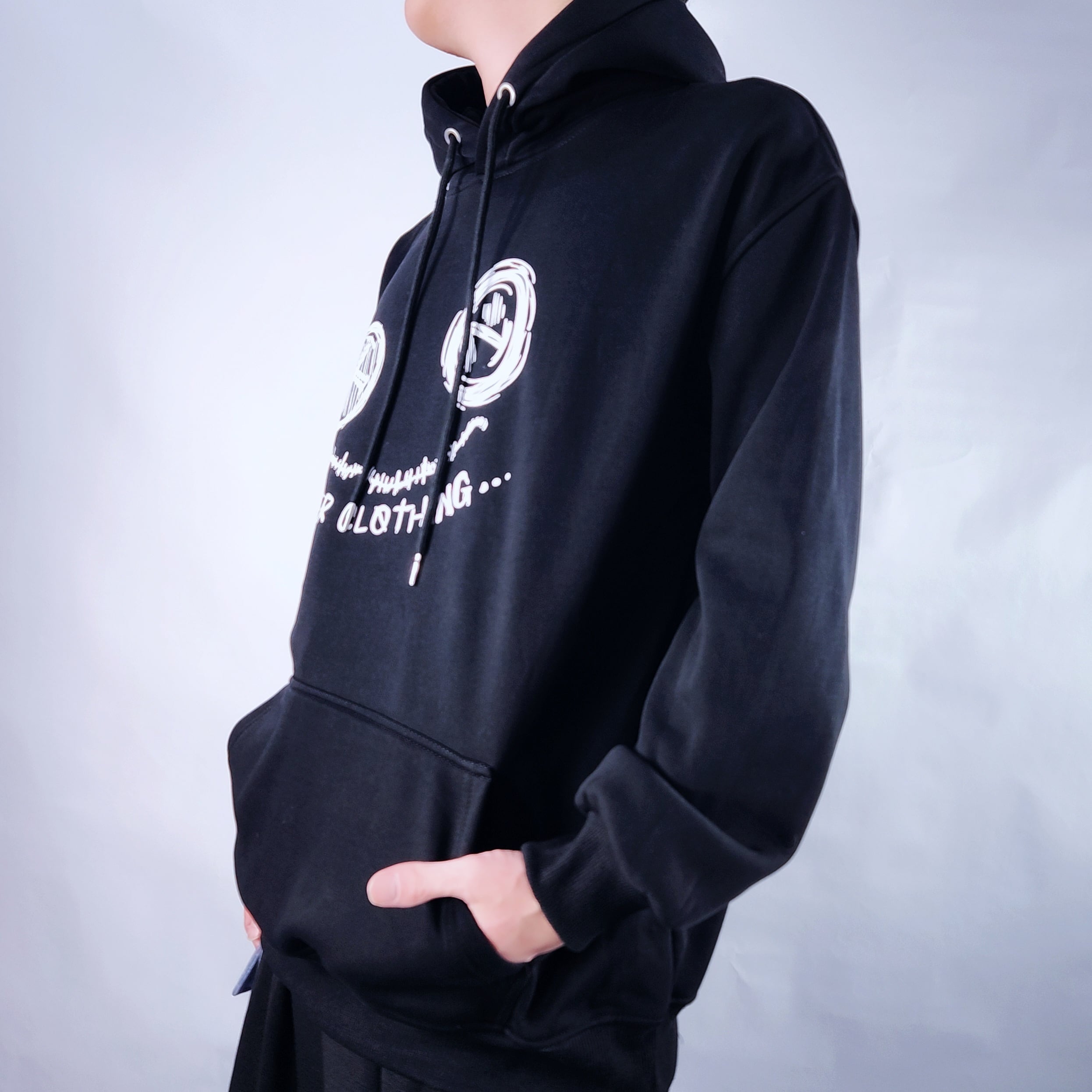 防寒フリース裏起毛 BROKEN NIER HOODIE | NIER CLOTHING