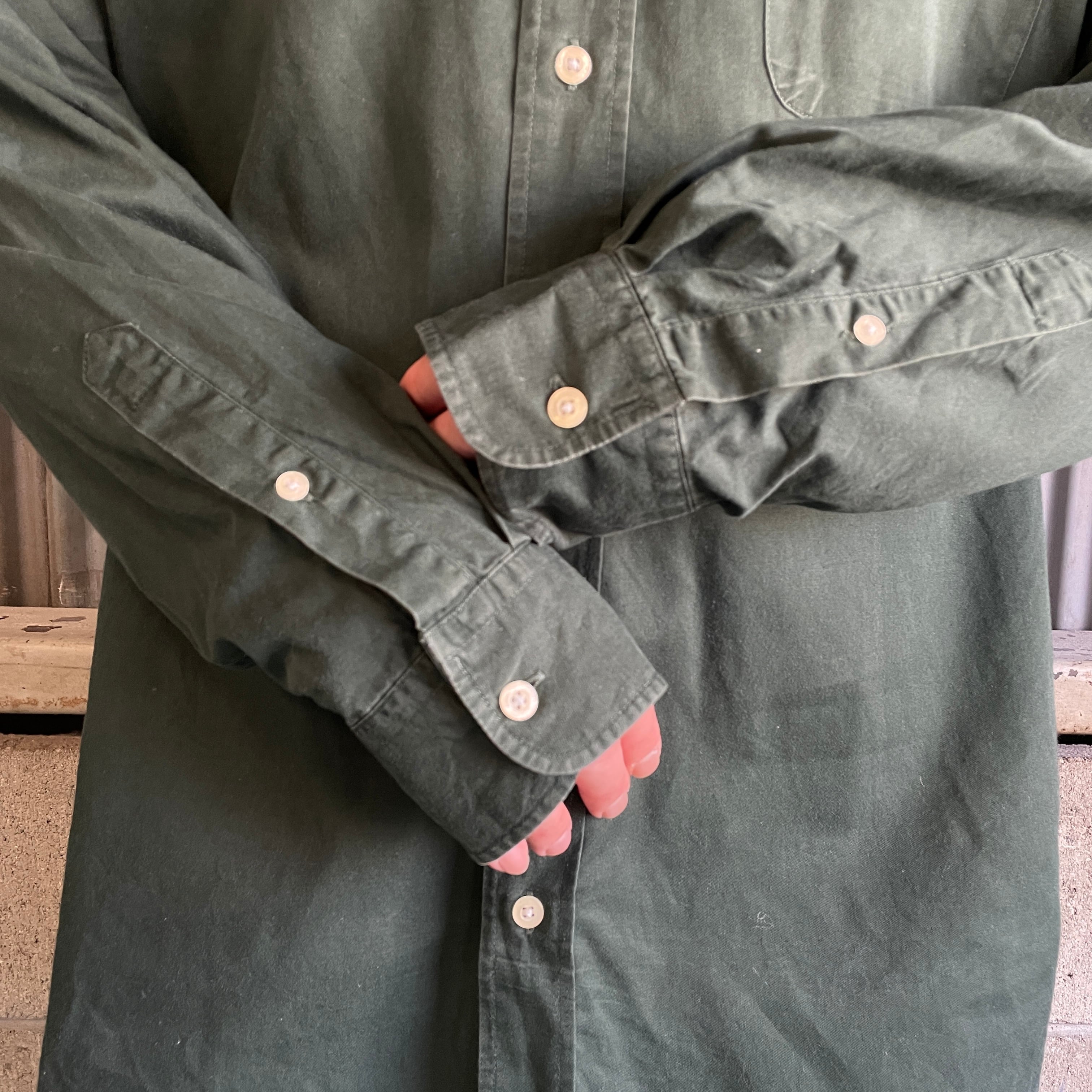 90s CHAPS Ralph Lauren金ボタンテーラードジャケットグリーン 90年代 CHAPS Ralph Lauren チャップス ラルフローレン ワンポイント