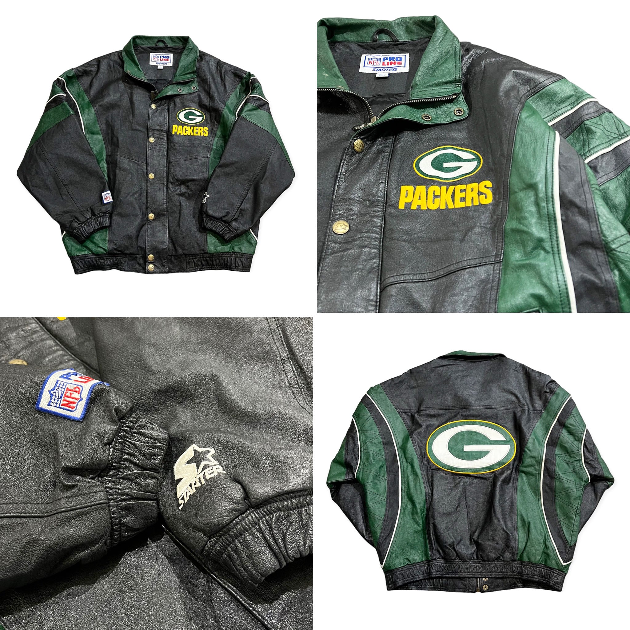 size : L【 PACKERS 】STARTER パッカーズ スターターレザージャケット