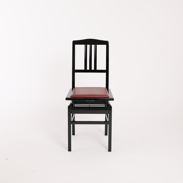 ピアノ背付き椅子（座面：WINE）【DOLCE】