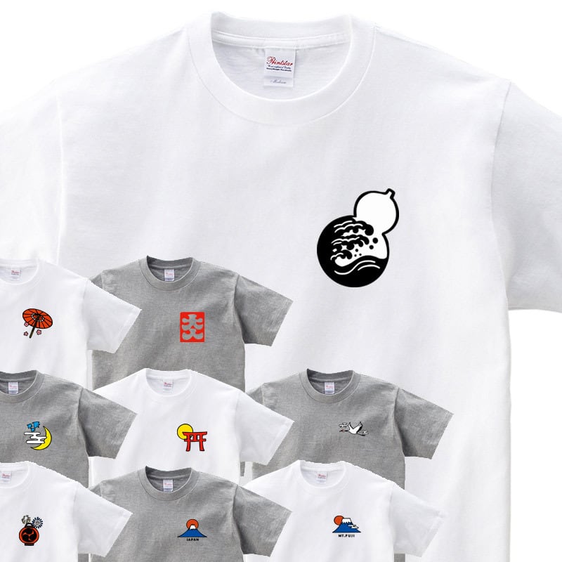 選べるデザイン 和柄Tシャツ cl31 和テイスト イラスト