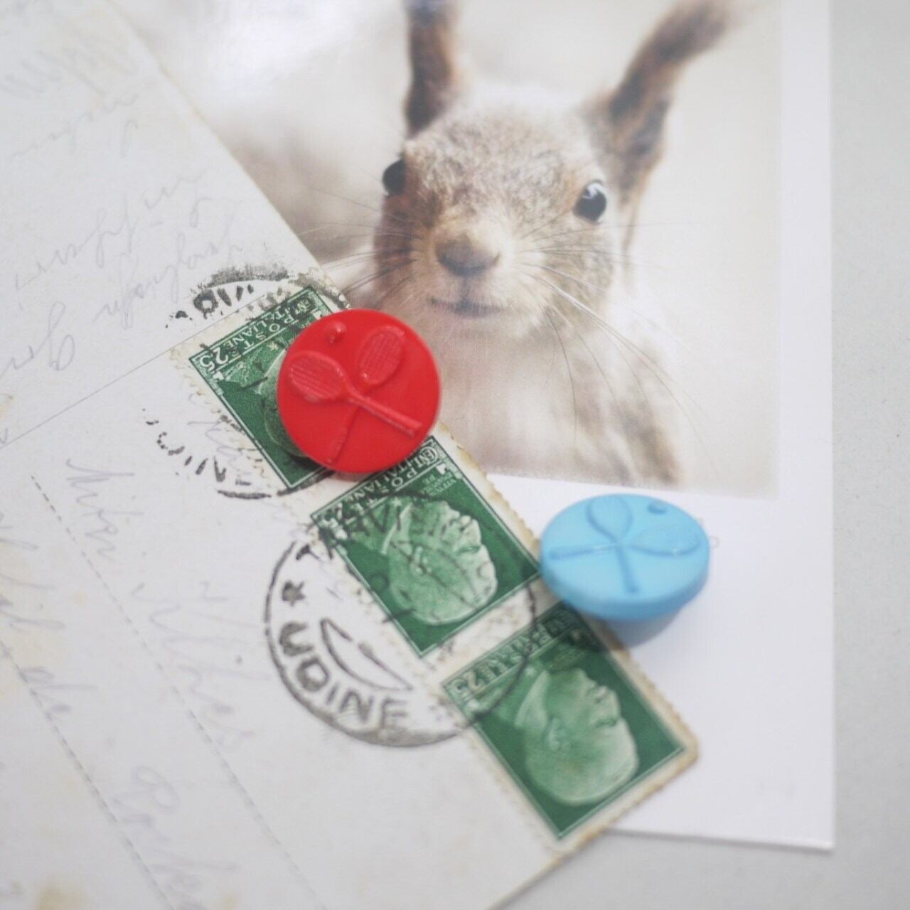 レトロプラスチックボタン テニスラケット Φ1.8 ドイツ