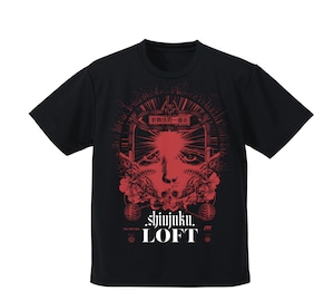 松田氏《Bassist (WRENCH,te') / Graphic Designer》デザイン 新宿LOFT歌舞伎町移転25周年記念Tシャツ