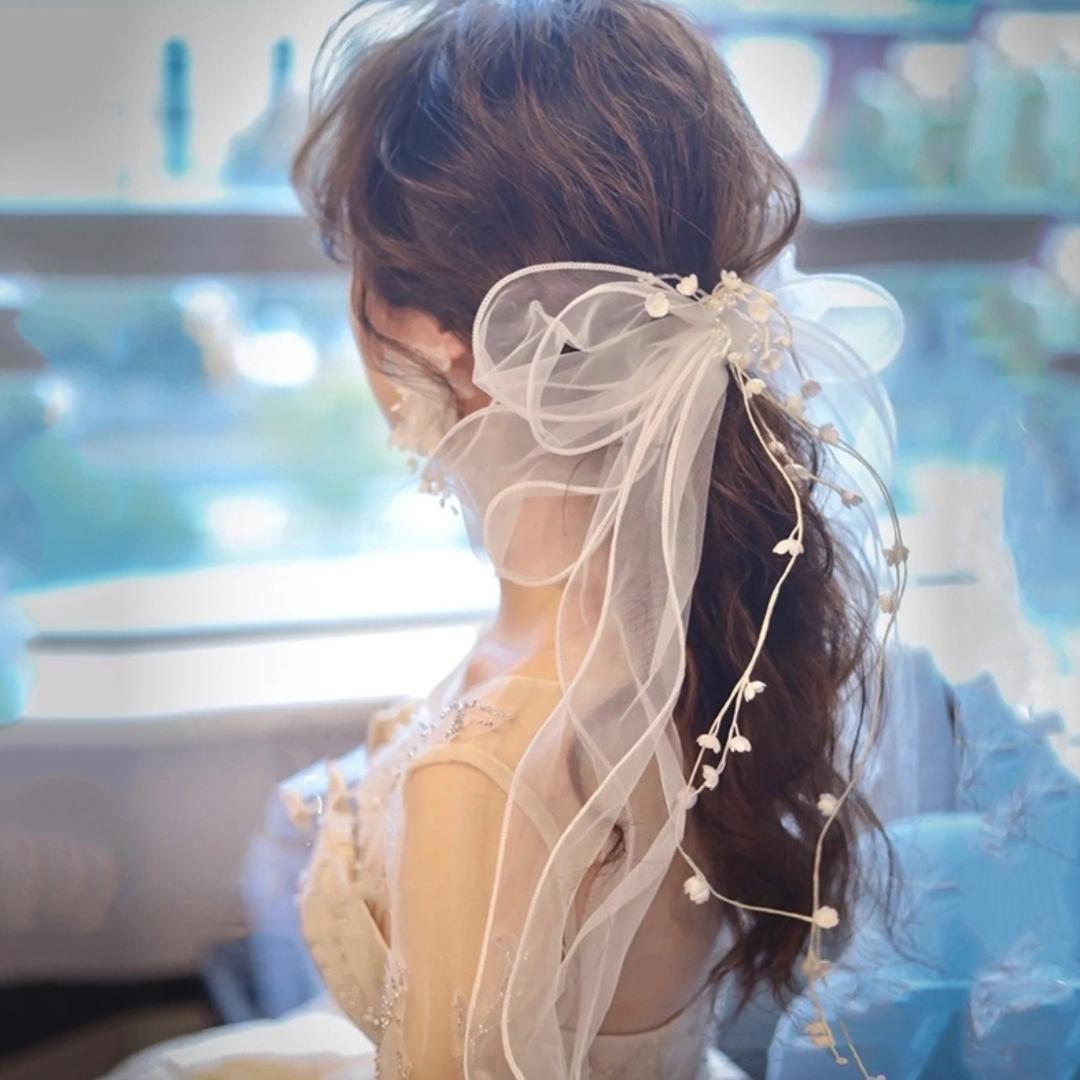 ウェディング ヘッドドレス 結婚式 ヘアアクセサリー ブライダル