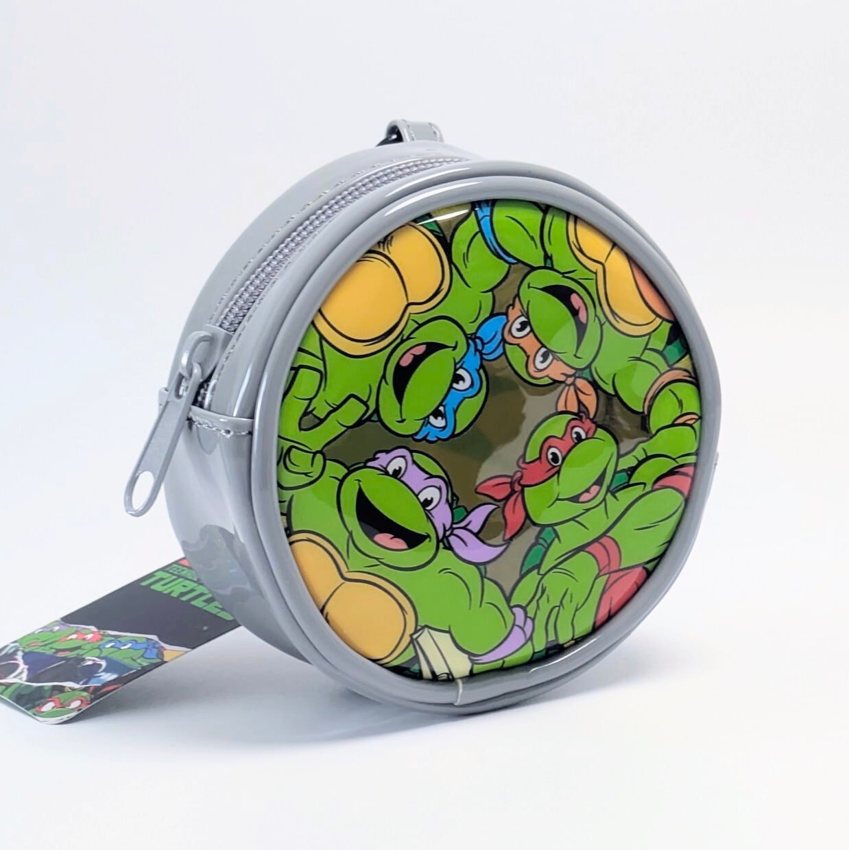 ⚡️海外限定‼️⚡️【 Teenage Mutant Ninja Turtles( ティーンエイジ・ミュータント・ニンジャ・タートルズ ) 】TMNT カラビナ CLEAR POUCH ( カラビナクリアポーチ ) カラビナキーホルダー / 小物入れ / コスメポーチ 〚アメリカン雑貨 アメトイ〛