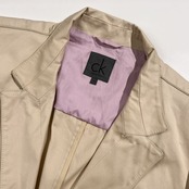 新品 タグ付き ck Calvin Klein カルバンクライン テーラード ジャケット 4L /アイボリー ベージュ系 メンズ 大きいサイズ 定価3.9万