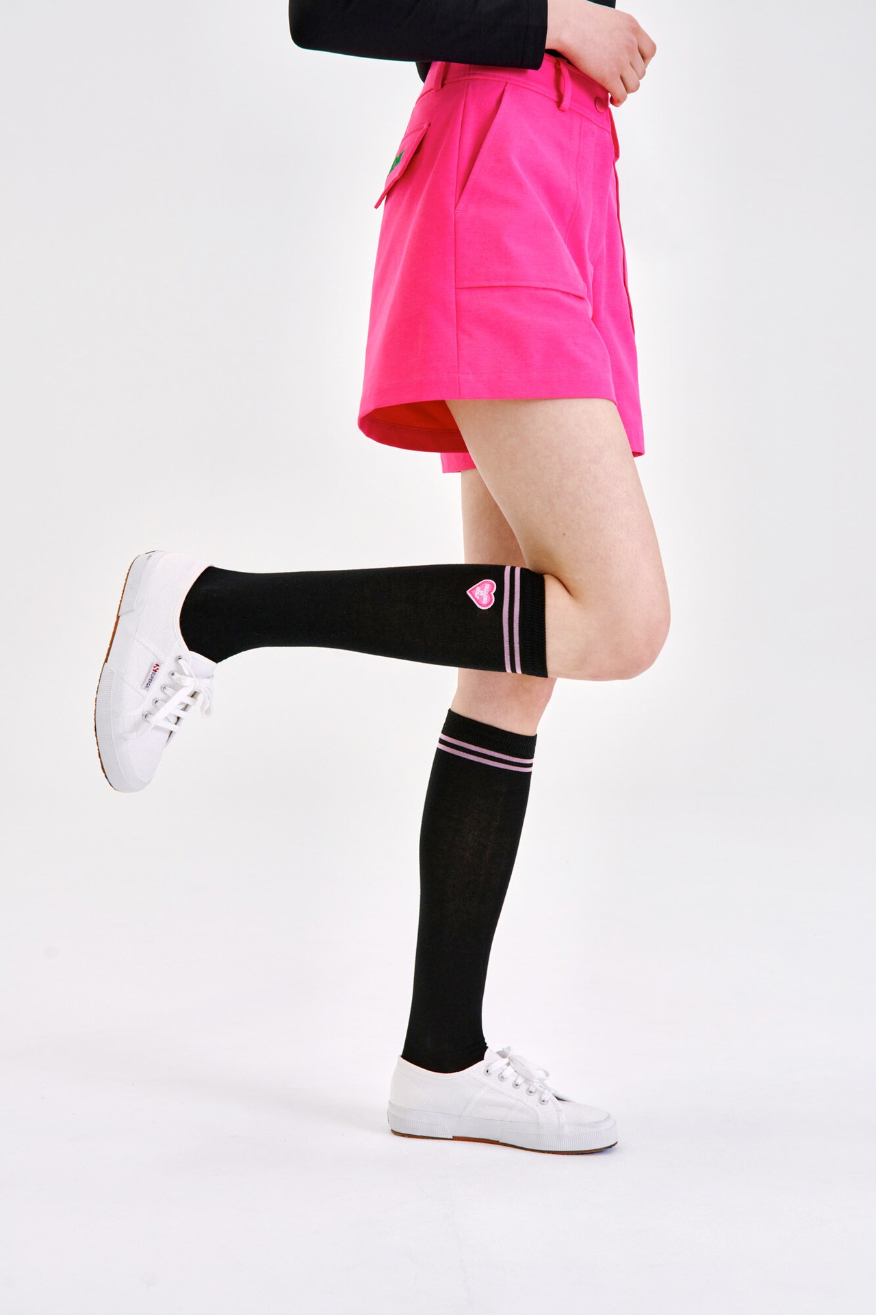 GOXO ゴーエックスオー ゴルフウェア ハイソックス フォーリンゴルフ ブラック