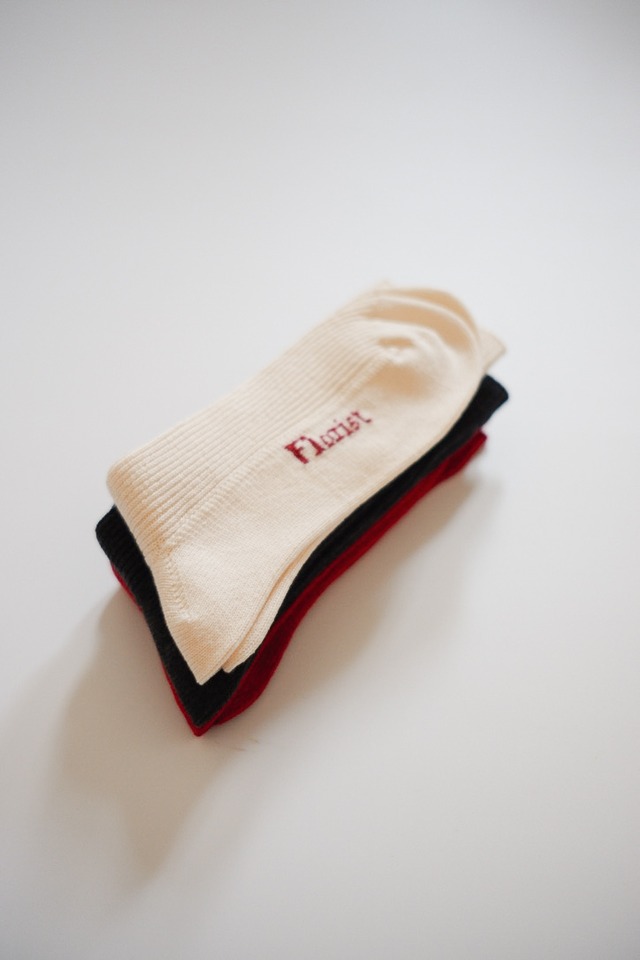 Florist socks　col.whitelaceflower