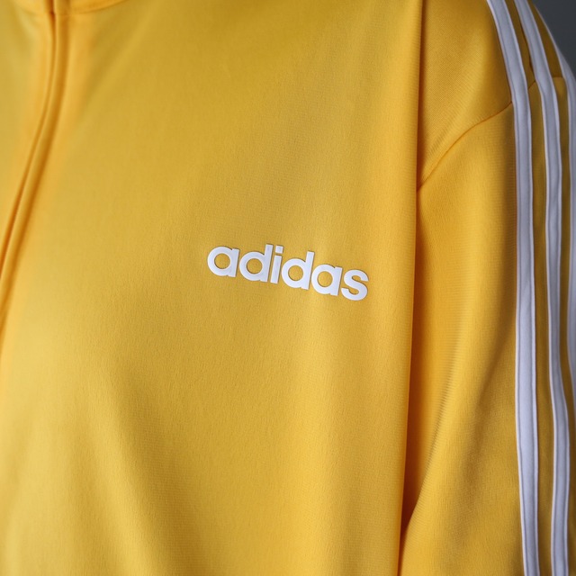 "adidas" good yellow over silhouette track jacket