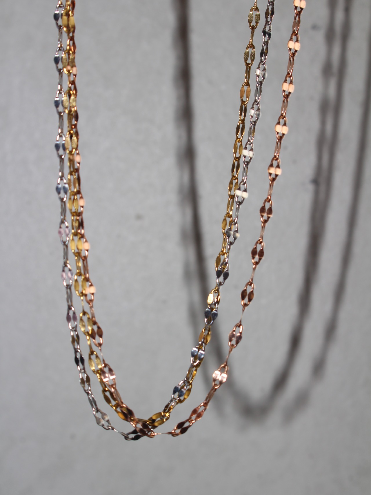 【SET】Petal necklace 35cm × bracelet