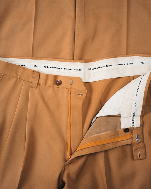 [Late 80's-Early 90's] "Christian Dior MONSIEUR" 2-Pleat Wide Leg Trousers