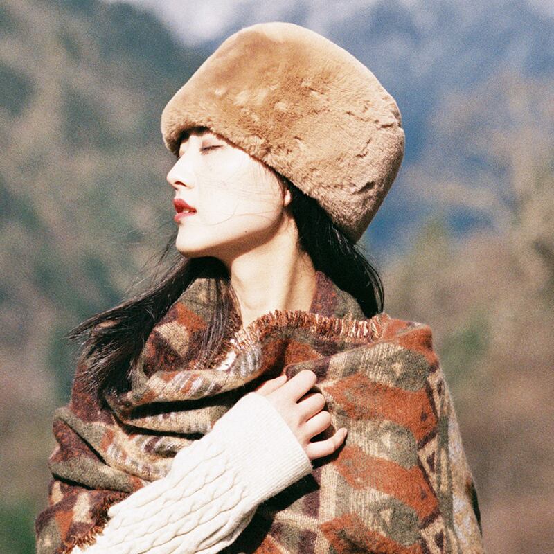 eseぬいぐるみ冬帽子女性アウトドア旅行冬冬耳保護かわいいぬいぐるみ厚い北部暖かい帽子雪の帽子 ドリームホーストラベル婦人服9078255736