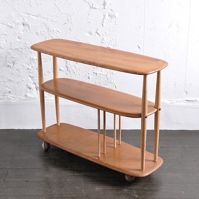 Ercol Bookcase Trolley / アーコール ブックケース トロリー（ワゴン）/ 1901-0009 | BANSE -  大阪箕面市アンティーク・ヴィンテージ家具・雑貨・食器・オブジェ・フラワーベースの専門店