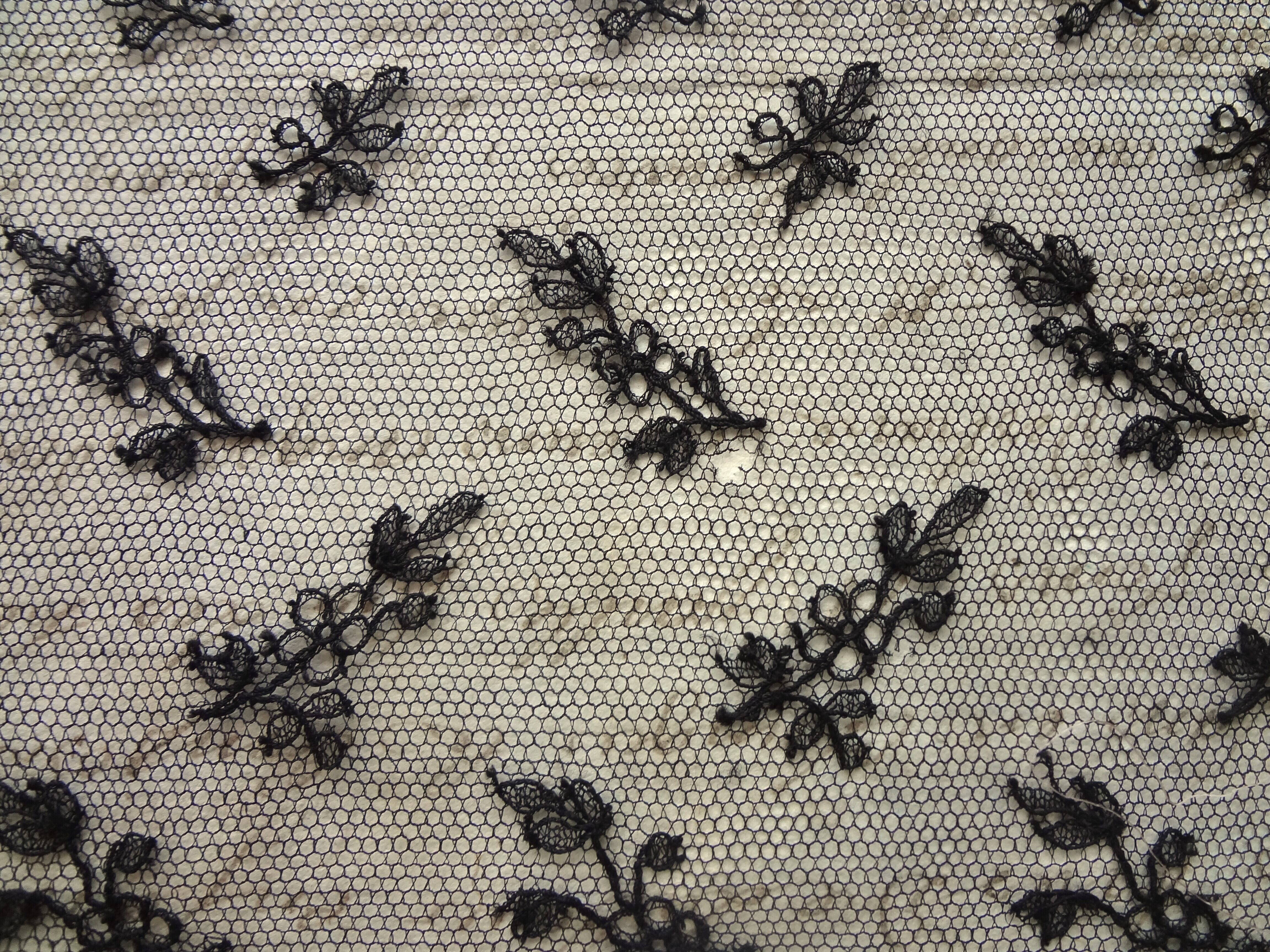 フランス アンティークレース 黒 | grenierplus