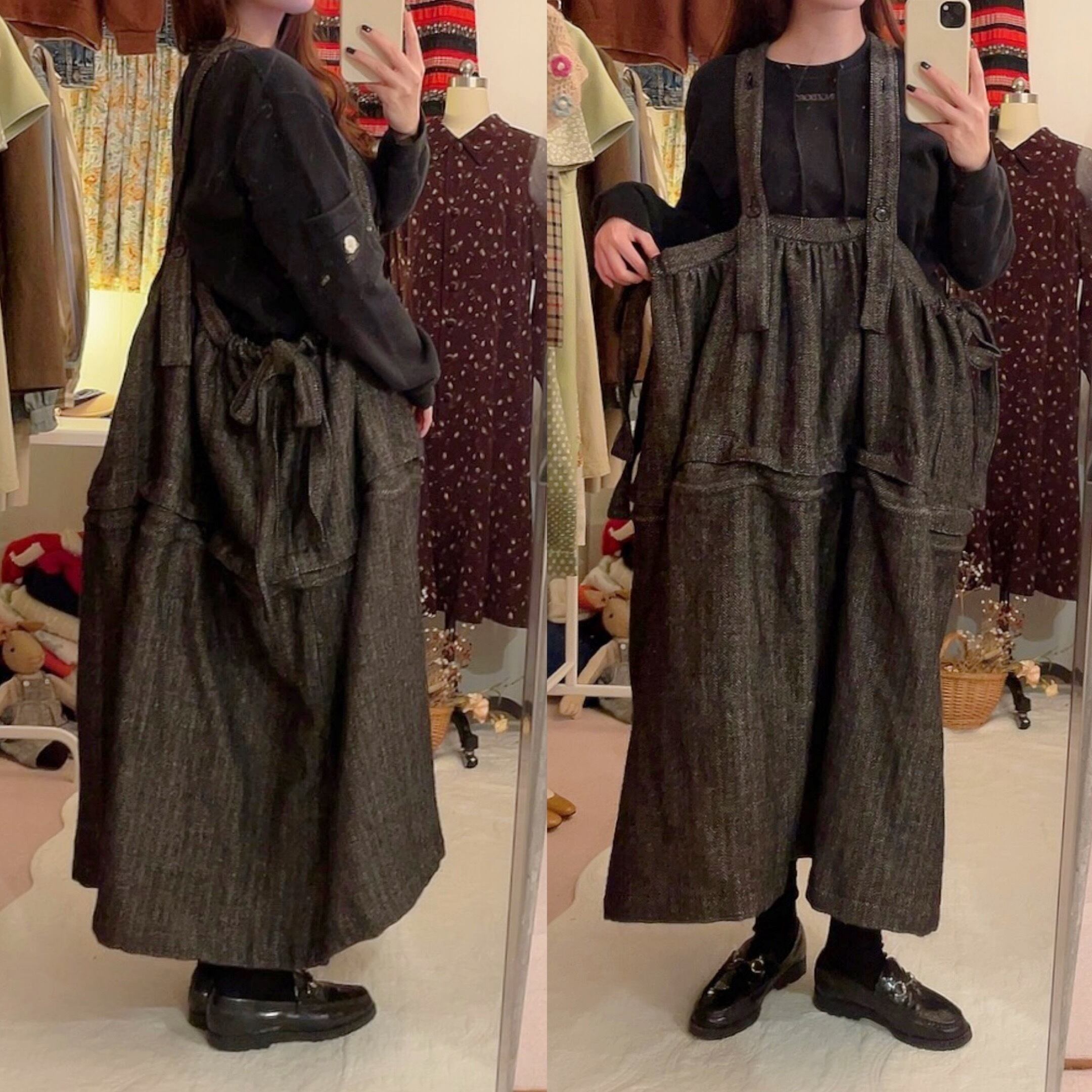 original / eight legs suspender skirt 1.