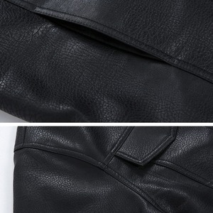 フラップフェイクレザーブルゾン　MT0080400