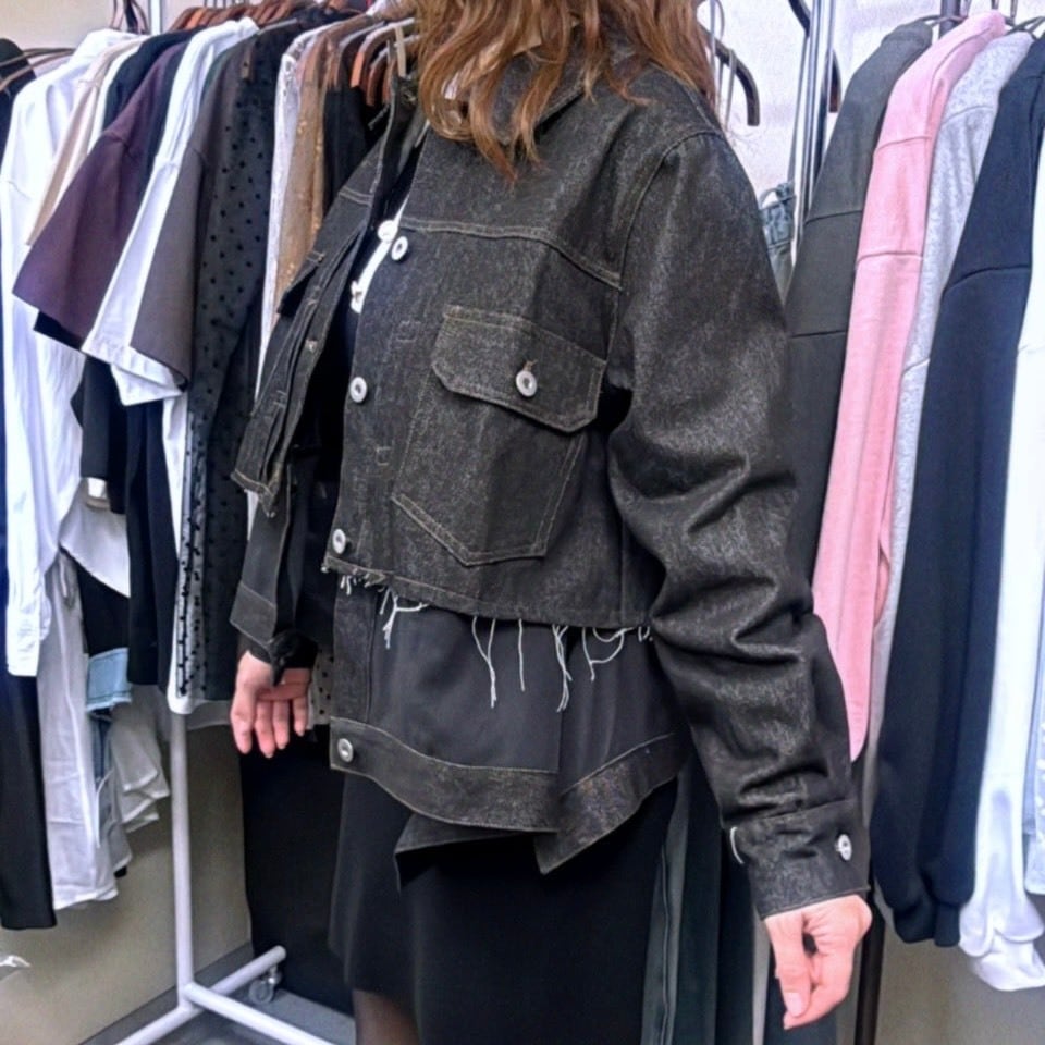 セブンデイズ 1260172　レイヤードヘムシアーデニムJK