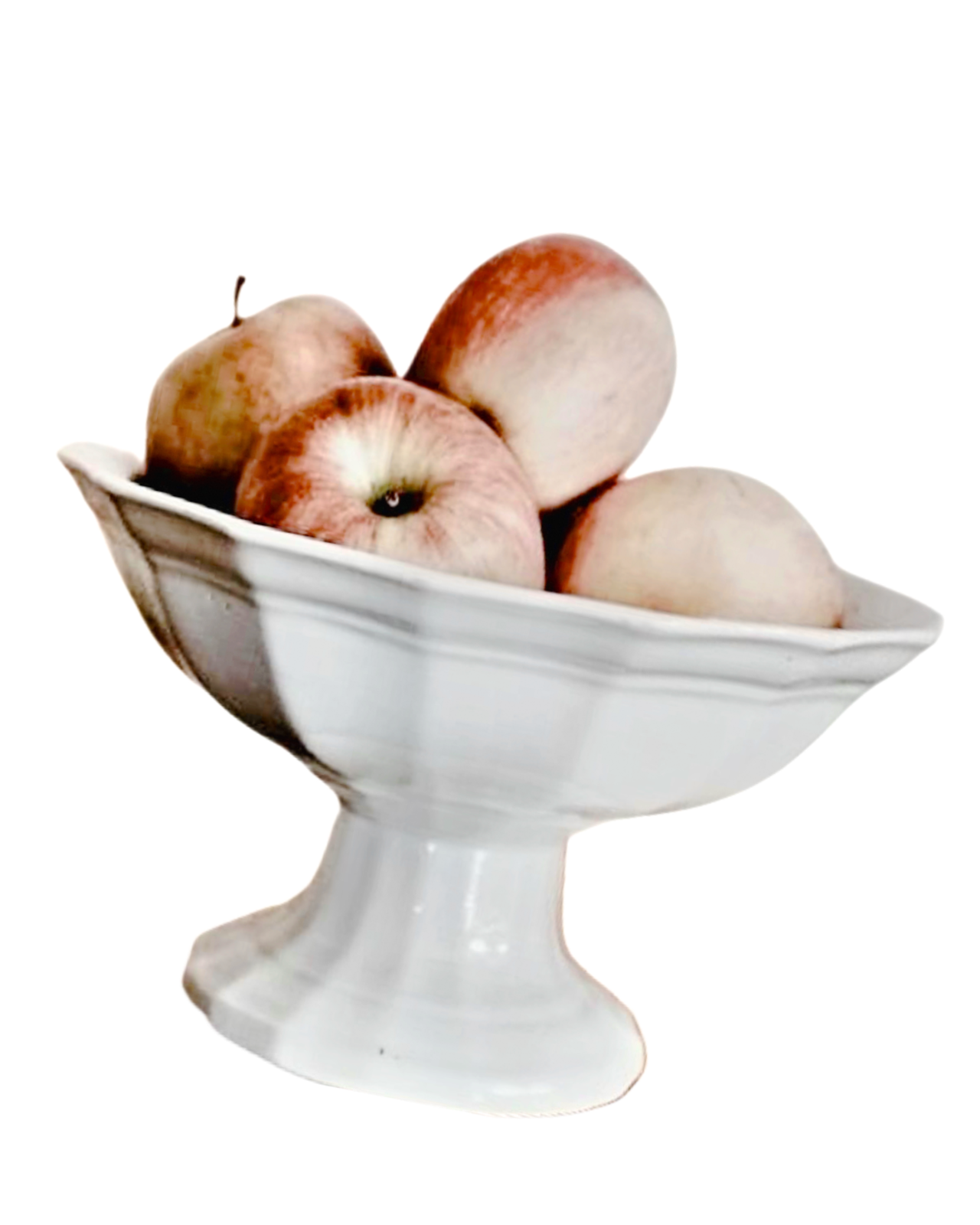 1900s フランス 25c 白の堆積と大きなコンポティエ アンティーク