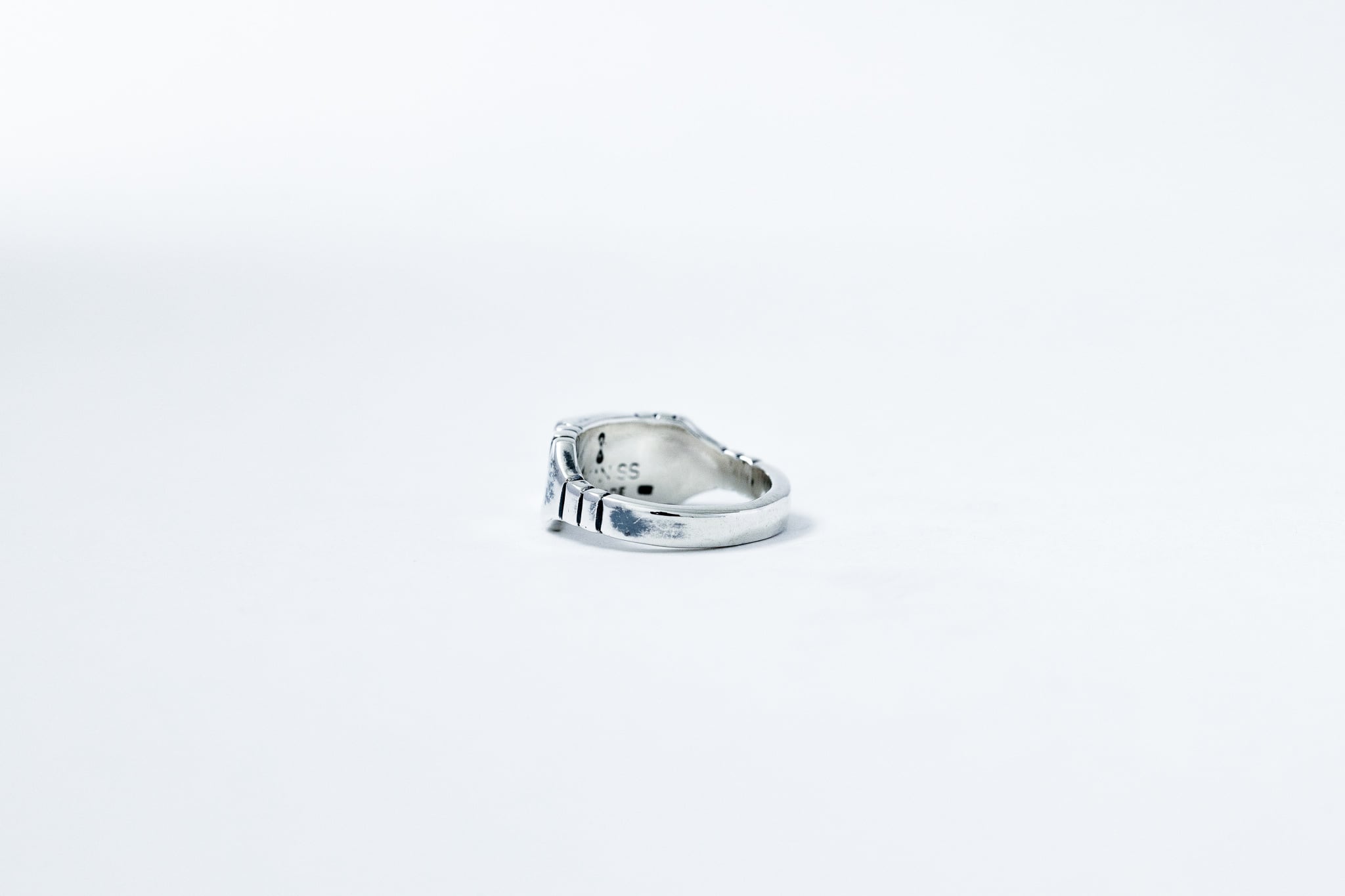 R-069 Brick ring【Signet】 | WAKAN SILVER SMITH online store