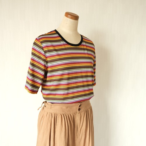 マルチボーダーTシャツ