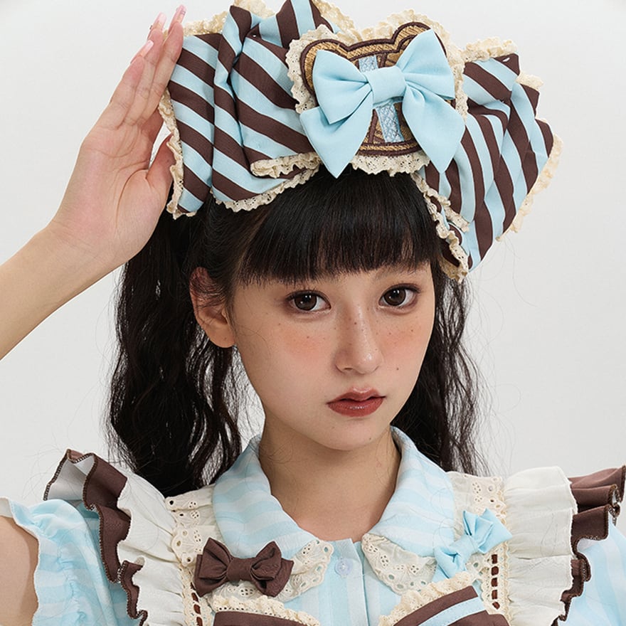 予約商品納期4か月】ゆめかわいい チョコミント カチューシャ ヘッド