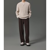 クルーネック リブ編みニット af0020