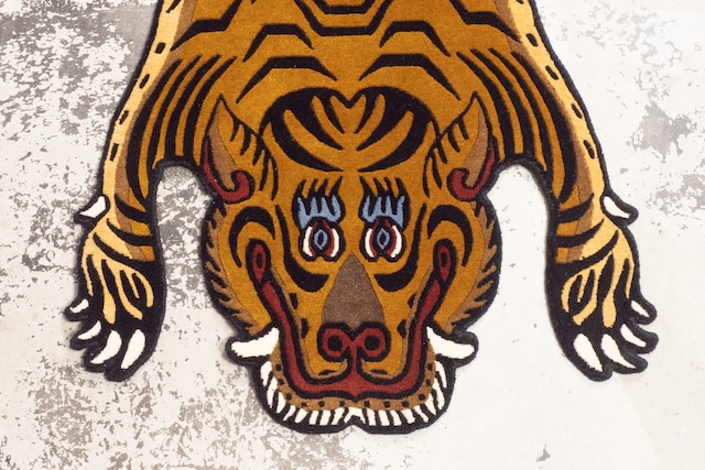 Tibetan Tiger Rug 《Mサイズ•ウール073》チベタンタイガーラグ