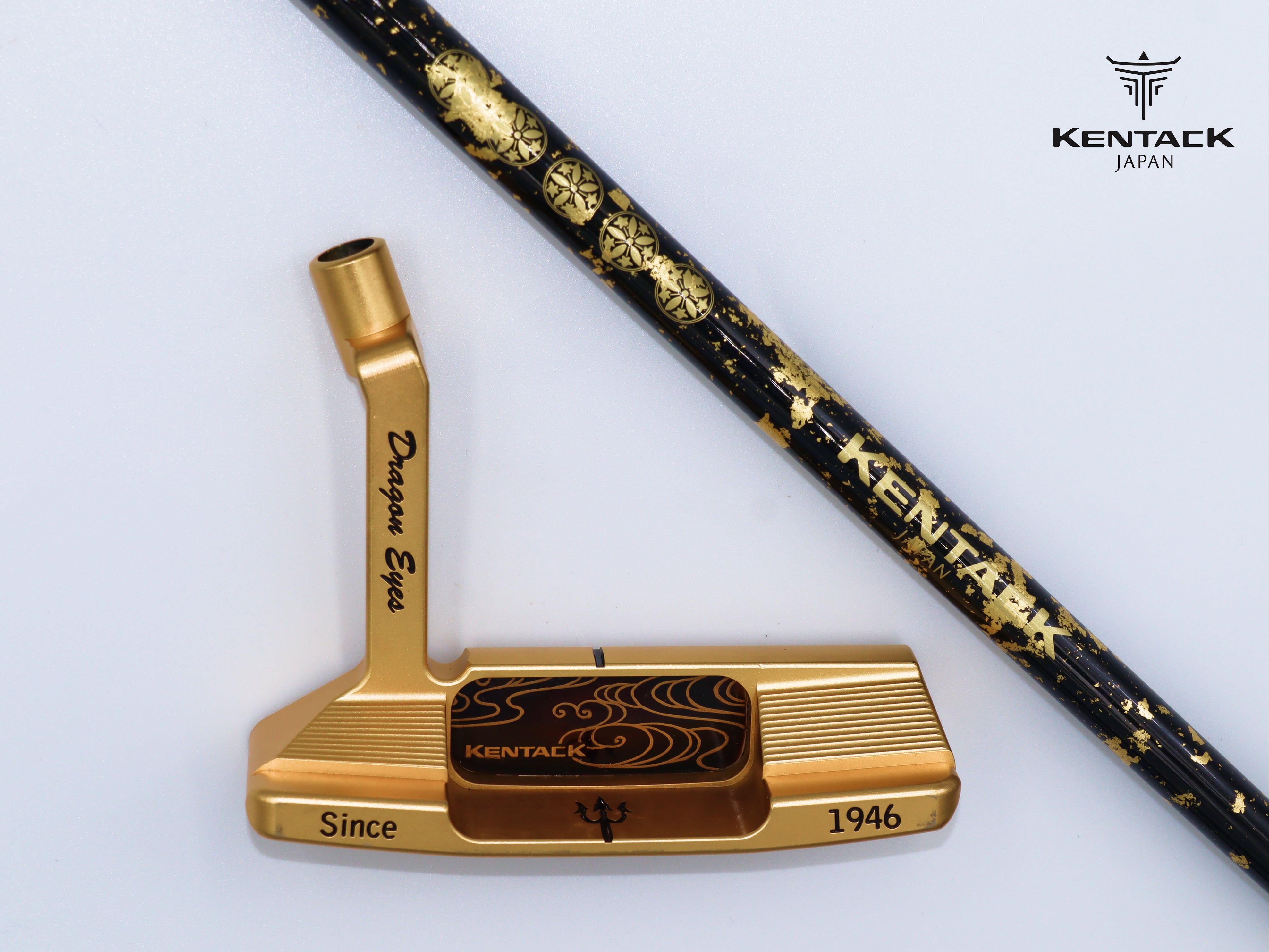 #156 Dragon Eyes 蒔絵24Kゴールドパター(波)_5家紋シャフト