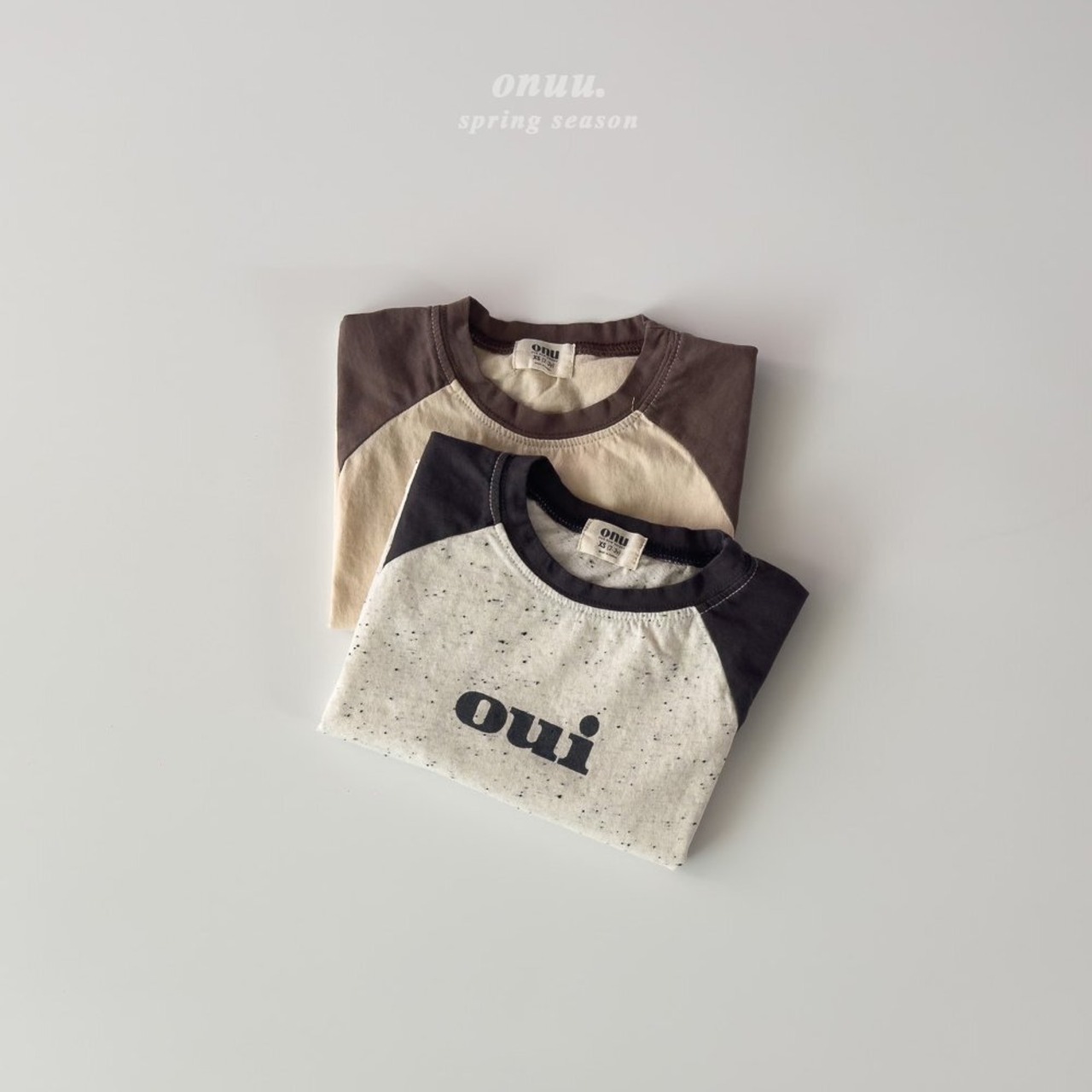 【ONU】ouiラグランTシャツ melange 70~120cm 240210on - 6