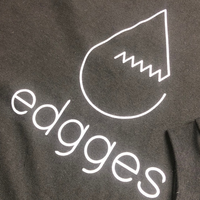 edgges LOGO L/S TEE (NAVY)