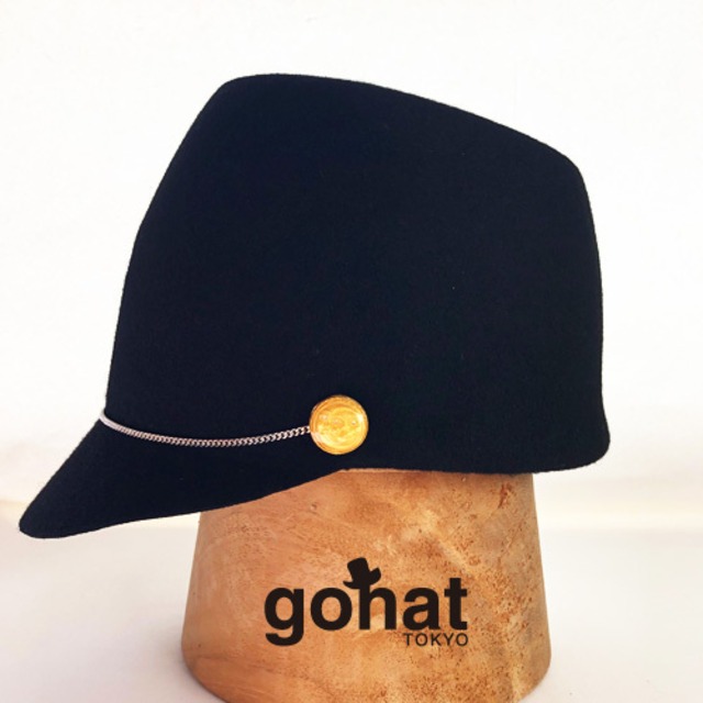 Wool CAP / ブラック 黒 帽子 キャップ ハット HAT 