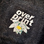 【over print】shaggy knit cardigan