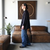 INTÉRIM HYPER BIG RAYON LINEN SHIRTS JACKET style