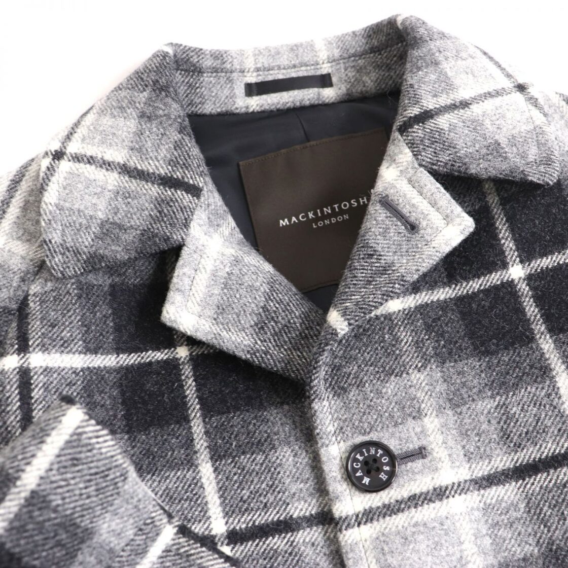 MACKINTOSH マッキントッシュ ウール ストライプ おお チェスターコート