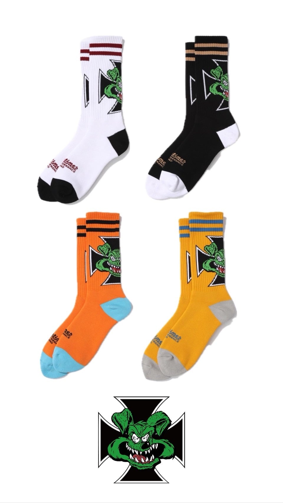 【新作/4色展開】IRON CROSS HIGH SOCKS