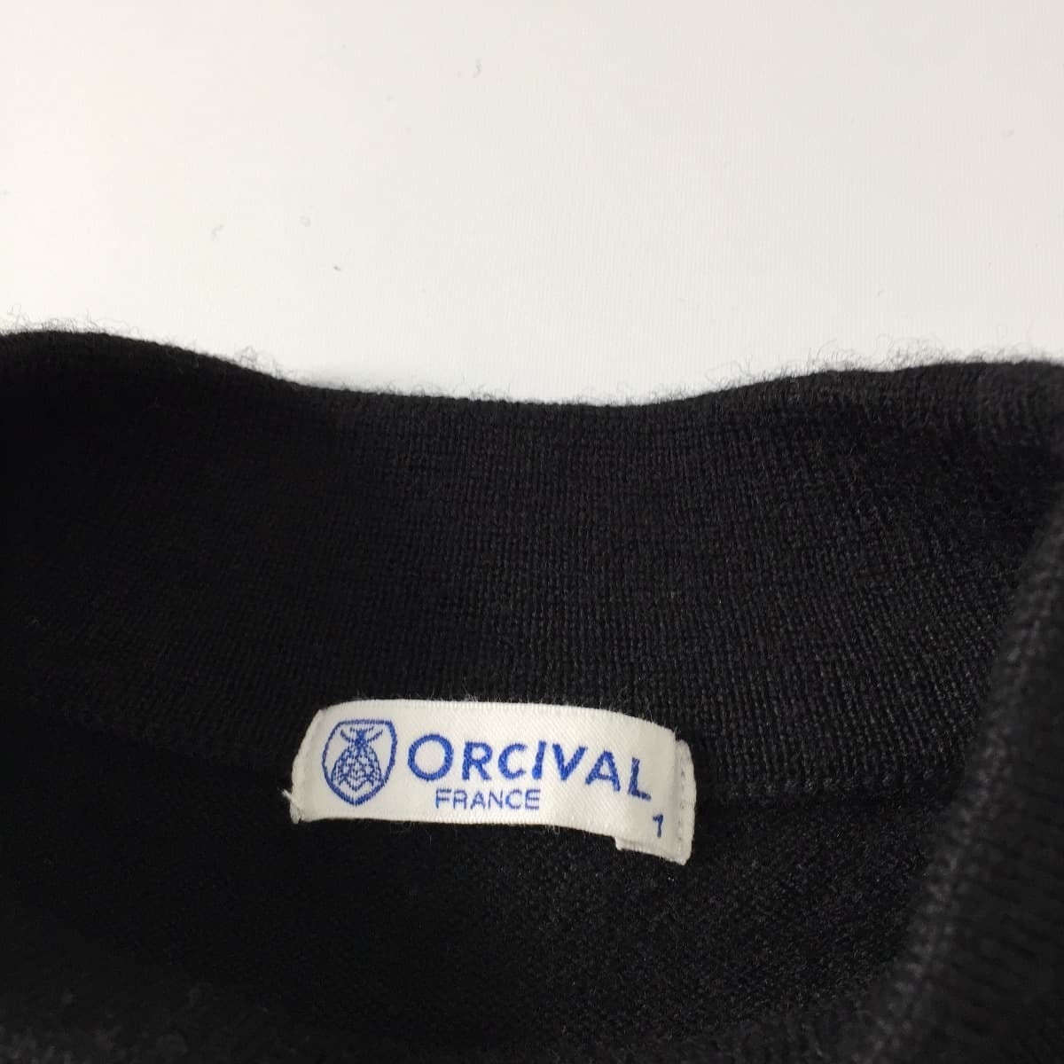 Orcival オーシバル メリノウール ハイネック ニット プルオーバー