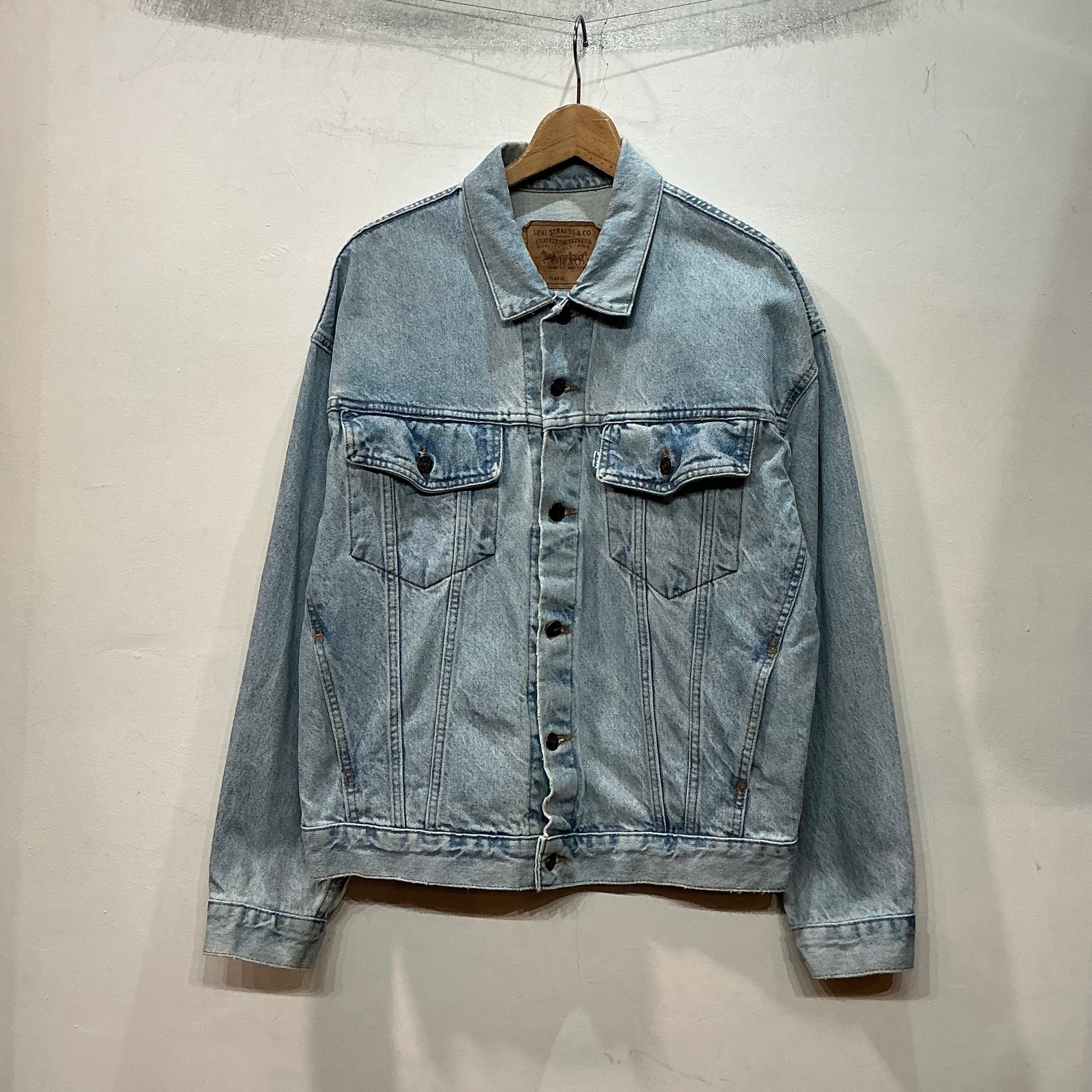 90s Levi's 70507/Denim Jacket/USA製/L/デニムジャケット/ボタン裏527