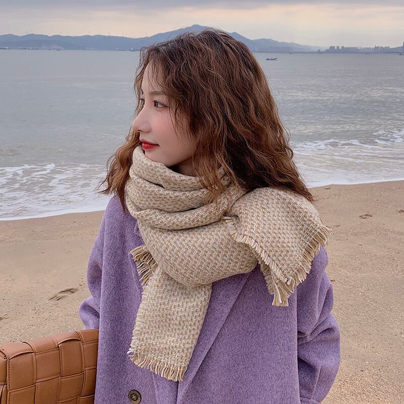 スカーフ ウィンタースタイルカジュアルオータム かわいい 秋物 冬物 ブラック・アイド・ピーズ93797626404