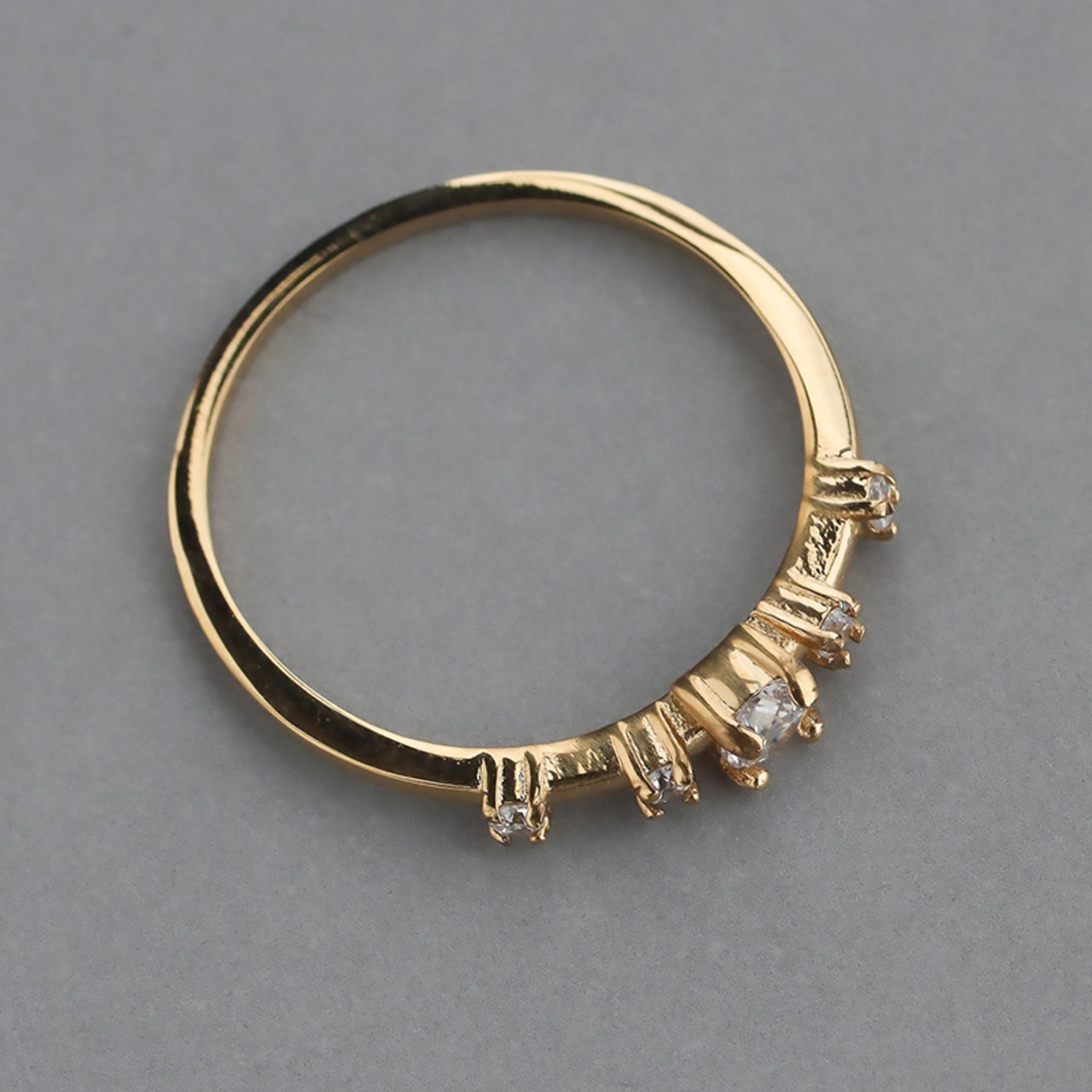 【ネコポス便】金属アレルギー対応 リング 選べるデザイン リング レディース ステンレス キュービックジルコニア 指輪 華奢 細身 重ね付け ゴールド 2547