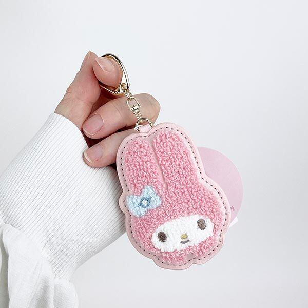 サンリオ マイメロディ サガラキーホルダー ふわふわワッペン